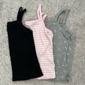 Bundle of 3 Old Navy Girls Ribbed Tank Tops size XL